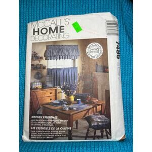 McCalls home pattern 7486 kitchen essentials curtains appliance koozie